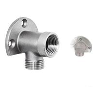 Fauhapyway Support de robinet mural en acier inoxydable 304, base convertible de 10,2 cm pour robinet, matériel de montage d'évier antirouille, montage d'évier antirouille avec moulage renforcé