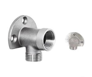 Fauhapyway Support de robinet mural en acier inoxydable 304, base convertible de 10,2 cm pour robinet, matériel de montage d'évier antirouille, montage d'évier antirouille avec moulage renforcé
