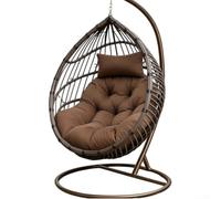 Fauhapyway Tapis Assise Chaise pour oeuf 120x80cm Rembourré Confort Tapis(Coffee Brown)