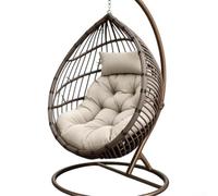 Fauhapyway Tapis Assise Chaise pour oeuf 120x80cm Rembourré Confort Tapis(Light Gray)