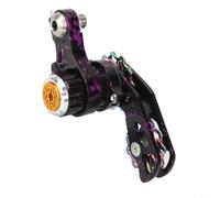 Fauhapyway Tendeur de chaîne de vélo à vitesse unique en alliage d'aluminium pour DH Cycling Gear Parts 11T (noir violet)