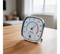 Fauhapyway Thermomètre hygromètre numérique avec support magnétique pour chambre de bébé, cave, placard, bureau, 12 cm