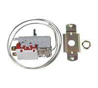 Fauhapyway WDF19-K Thermostat de réfrigérateur pour Siemens Bosch Régulateur de température en métal avec câble de 80 cm Arbre D 3 broches