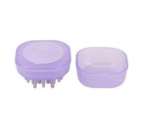 Fauitay 15 ml applicateur pour cuir chevelu Peigne de massage transparent du cuir chevelu Sérum applicateur pour soin de l'huile capillaire (violet)