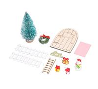 Fauitay Accessoires Miniatures pour Maison de Poupée 1:12, Décoration de Noël, Matériau en Pin, Conception Exquise, Forme Vive pour Décoration de Vacances DIY