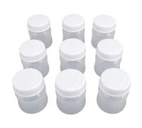 Fauitay Bouteille de Stockage de Lait Maternel de 90ml, Récipient étanche Réutilisable à Col Large avec Couvercle sécurisé, pour Pompes électriques Dr Brown 9 Pièces