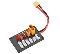 Fauitay Carte de Charge Parallèle pour Batterie Lipo 2S-6S, Adaptateur XT60 | Fil de Silicone 14AWG, Matériau ABS, Prend en Charge XT90/XT30/JST/T, Fonctionne avec le Chargeur IMAX B6