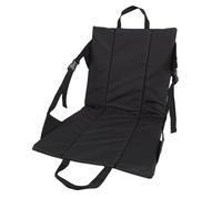 Fauitay Chaise de stade, portable, légère, pliable, coussin avec soutien dorsal, fibre de polyester pour blanchisseurs, pêche, festival de musique (noir)