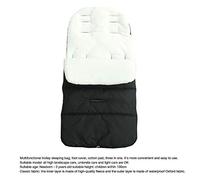 Fauitay Chancelière Universelle pour Poussette de bébé, Tissu Polaire Coupe-Vent en Fibre Oxford, Couvre-Pieds d'hiver pour Nouveau-né, avec Fermeture éclair Lisse pour Accessoire de