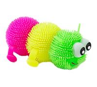 Fauitay Évent Lumineux Créatif avec Lampe Chenille Balle Jouet Anti-Stress Cheveux Chenille Jouets pour Enfants (Coloré1)