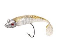 Fauitay Leurre de Pêche à Tête Plombée en PVC 2 Pièces, Appât Souple Multicolore de Couleur Vive avec Crochet à Fente de Sang renforcé, pour la Pêche en Eau Douce et en Eau Salée (2#)