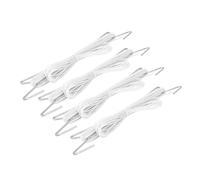 Fauitay Lot de 10 crochets de support pour tomates, plantes de jardin en fer, crochets avec câble de 10 m pour éviter que les tomates ne se coincent ou ne tombent (blanc)