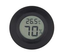 Fauitay Mini Thermomètre et Hygromètre Numérique de Forme Ronde pour L' | Cadran en Plastique, alimenté par Batterie DC1,5 V, Plage de Température de -50 ℃ à 70 ℃, humidité de 10 % à 99 %, Idéal