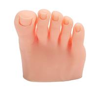Fauitay Nail Art Practice Foot Model Training Silicone Half Poot avec Orteils pour Nail Art Pedicure Practice Débutants (Droite)