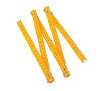 Fauitay Règle Pliante de 1 M, Règle Pliante Multifonctionnelle Double Face en Bois avec Numéros D'échelle Proéminents, pour la Conception et la Construction de Dessins de Menuiserie