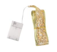 Fauitay Ruban Lumineux LED de 32,8 Pieds, Guirlande Lumineuse pour Arbre de Noël, doré, Fonctionne à Piles avec 100 LED RVB, pour Noël, Nouvel an, Décoration de Fête de Mariage