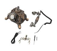 Fauitay Téléphone Vintage Rétro Téléphone de Bureau Antique avec clé de Recomposition et Anneau Mécanique pour Bureau à Domicile Hôtel Galerie d'art