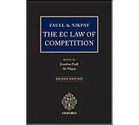 Faull And Nikpay: The Ec Law Of Competition