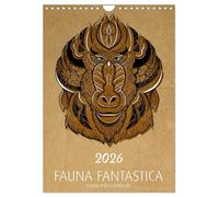 Fauna Fantastica (Wandkalender 2026 DIN A4 hoch), CALVENDO Monatskalender: Fantastische Tier-llustrationen für das ganze Jahr