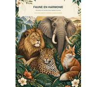 Faune en harmonie: 50 animaux du monde et leurs habitats à colorier