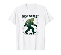 Faune Locale : Aventure dans la forêt Bigfoot pour Les Amoureux de la Nature T-Shirt, Homme, Blanc, XXL