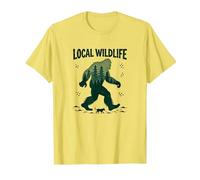 Faune Locale : Aventure dans la forêt Bigfoot pour Les Amoureux de la Nature T-Shirt, Homme, Citron, 3XL