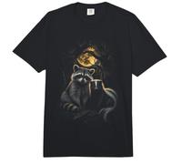 Faune Sauvage de la forêt de ratons laveurs et de mouffettes au Clair Comfort Colors Adult Heavyweight T-Shirt