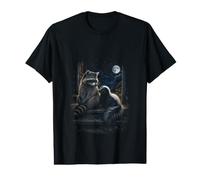 Faune Sauvage de la forêt de ratons laveurs et de mouffettes au Clair T-Shirt Graphique avec Valeur