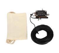 FAUOSWUK 1:49 Antenne à Ondes Courtes BALUN HF, Antenne Radio à Ondes Courtes HF Portable pour Communication à Ondes Courtes Amateur, 3-30 MHz 4 Bande 10m 15m 20m 40m de Long pour