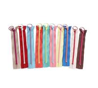 FAUOSWUK 10pcs Ferme à Bout à Bout Portant, Résine Colorée de 30 Cm de Longueur avec Matériau en Tissu Premium, pour Sacs de Bricolage Vêtements Projets de Couture Artisanat