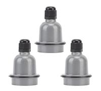 FAUOSWUK 3 PCS E27 Porte-lampe, Douille de Lumière en Céramique Anti- à L'épreuve de L'eau avec Isolation Thermique, pour les Bulbes de Résistance à Haute Température