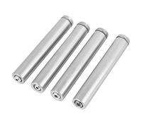 FAUOSWUK 304 Boulons de Montage en Verre en Verre en Acier Inoxydable, 4pcs avec Cercle de Caoutchouc de Tampon, pour Réparer la Baisse de la Carte de Support Boutique de Panne (19 * 120 mm)