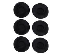 FAUOSWUK 6 Pièces Coussinets d'oreille en Velours, Coussins de Remplacement en Mousse à Mémoire de Forme pour écouteurs de 60 Mm, avec Un Confort et Une durabilité élevés, pour ATH ES55 (Noire)