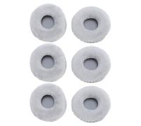 FAUOSWUK 6 Pièces Coussinets d'oreille en Velours, Coussins de Remplacement en Mousse à Mémoire de Forme pour écouteurs de 60 Mm, avec Un Confort et Une durabilité élevés, pour ATH ES55 (Grise)