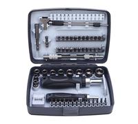 FAUOSWUK 68 en 1 de Tournevis à Cliquet, Kit D'outils Multi-fonctionnel avec 50 Bits en Acier CRV et 10 Prises, pour la Maintenance électronique de la Maison de Vélo