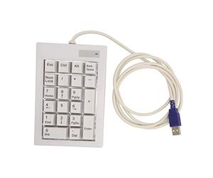 FAUOSWUK 7.3 Clavier Numérique 21 Clé Mécanique Numpad, Mini-Numéro de Numéro Portable avec Interface USB pour Le Jeu de Financement de Bureau de Jeu et Play