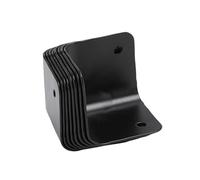 FAUOSWUK 8pcs Black Corner Protector Corner Guard Corner Pumper pour le Haut-parleur de Guitare AMP Cabinet avec Conception de Fer à 90 Degrés pour la Protection des Transports sur Scène
