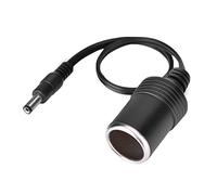 FAUOSWUK Adaptateur Allume-cigareur Câblé de Voiture CONVERTISSEMENT POWER 12V 24V DC 5.5x2.1 Mm Femelle à Cigarette Prise Légère avec 0,24 M de Câble Court pour les Appareils