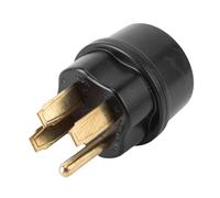 FAUOSWUK Adaptateur de Générateur Robuste NEMA 14-50P vers NEMA 14-50R avec Fonction D'insertion et de Retrait Facile pour des Performances Fiables ABS, Laiton