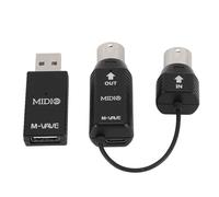 FAUOSWUK Adaptateur MIDI sans Fil, Convertisseur MIDI vers USB Professionnel à Faible Latence 3 Ms avec Adaptateur USB B pour Synthétiseur de Contrôleur de Clavier de Pi