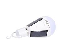 FAUOSWUK Ampoule LED à Panneau Solaire, Lampe de Secours Lumineuse et étanche, Portable, pour Camping en Plein Air, Randonnée, Voyage (12W)