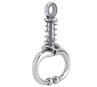 FAUOSWUK Anneau de Nez de Taureau Durable en Acier Inoxydable pour Une Manipulation Facile pour Les Agriculteurs et Les Vétérinaires, 7 Cm, Diamètre Intérieur de 2,76 Pouces, Accessoire D'élevage de
