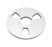 FAUOSWUK Bande Sonore à Bobine Ouverte de 10,5 Pouces, Bobine Vide, Durable pour un Enregistrement et une Lecture de Haute qualité, en Aluminium, 1 Pièce (Argent)