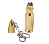 FAUOSWUK Billard Cue Tip Shaper, Aluminium Pool Cue Repair Tool with Keychain, pour Billard Lovers Accessoires (Or)