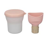 FAUOSWUK Bouteilles de Pipi pour Hommes Femmes, Urinoir d'urgence Réglable en Plastique avec Une Fuite de Conception de Voyage Toilettes Portables Toilettes pour la Voiture Extérieure (Rose)