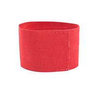 FAUOSWUK Brassage de Capitaine de Football, Groupe de Bras Sportif D'équipe Réglable avec Crochet et Boucle de Conception de Soccer Brassard pour Les Matchs en Plein Air 5 Couleurs (Rouge)