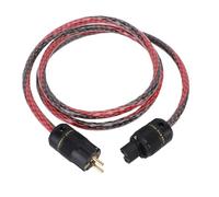 FAUOSWUK Câble d'alimentation HiFi, Ligne de qualité Audiophile avec Connecteurs Plaqués Or 10AWG OFC Copper Core, pour Un Amplificateur de Filtre Power Amplificateur CD COMPONNANTS