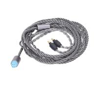 FAUOSWUK Câble de Mise à Niveau du Son de Remplacement, 4 Cœurs, en Cuivre plaqué Argent, Câble de Casque de Haute qualité pour écouteurs IE40 Pro, 120cm