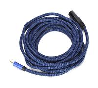 FAUOSWUK Câble de Signal Symétrique XLR Mâle vers 3,5 Mm pour Performances en Studio ou en Direct Cordon de qualité Sonore Haute fidélité pour les Amateurs de Musique, 1 Paquet (JD6047-5 mètres)