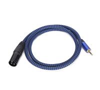 FAUOSWUK Câble de Signal Symétrique XLR Mâle vers 3,5 Mm pour Performances en Studio ou en Direct Cordon de qualité Sonore Haute fidélité pour les Amateurs de Musique, 1 Paquet (Compteur JD6043-1)